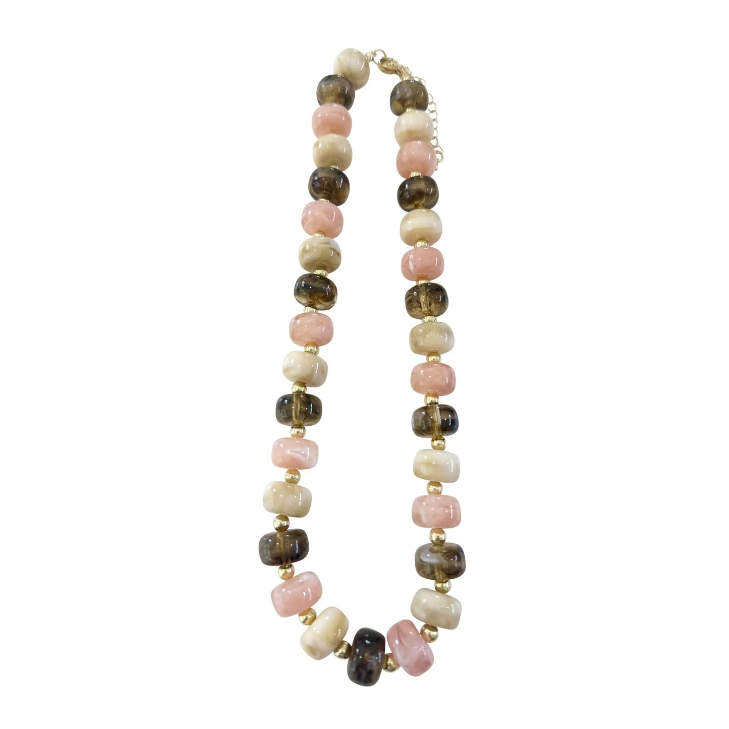Kenny Chunky Beaded Necklace - Neutral
