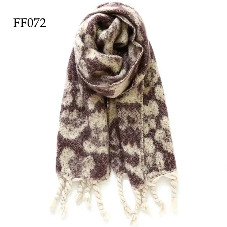 Soft Leopard Brushed Scarf