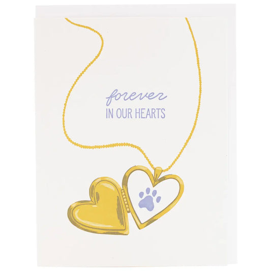Locket Pet Sympathy Card