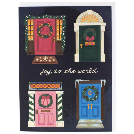 Decorated Doors Holiday Card