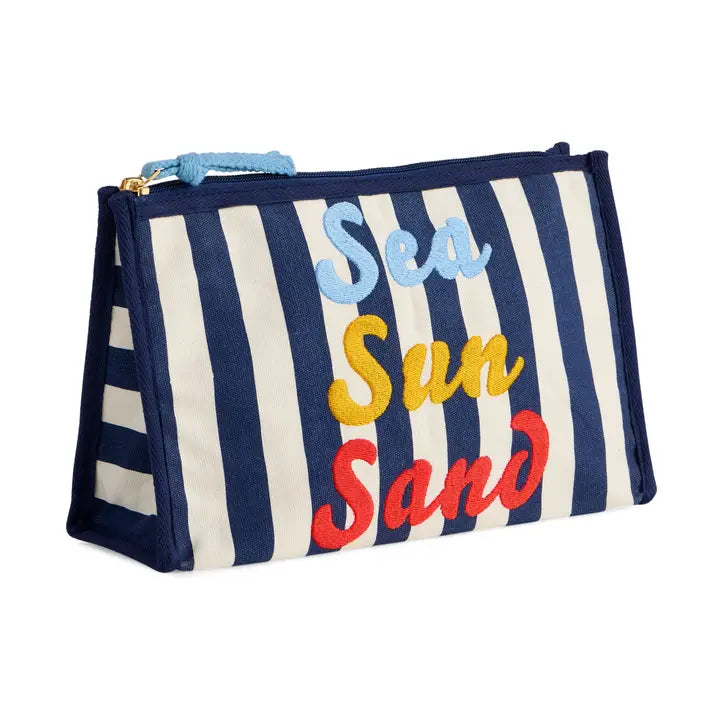 Sea Sun Sand Zip Pouch