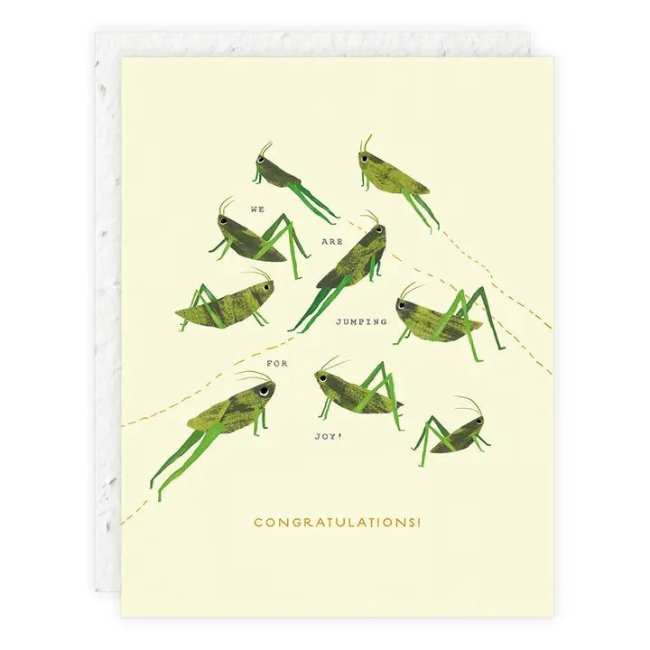 Jumping For Joy Baby Card