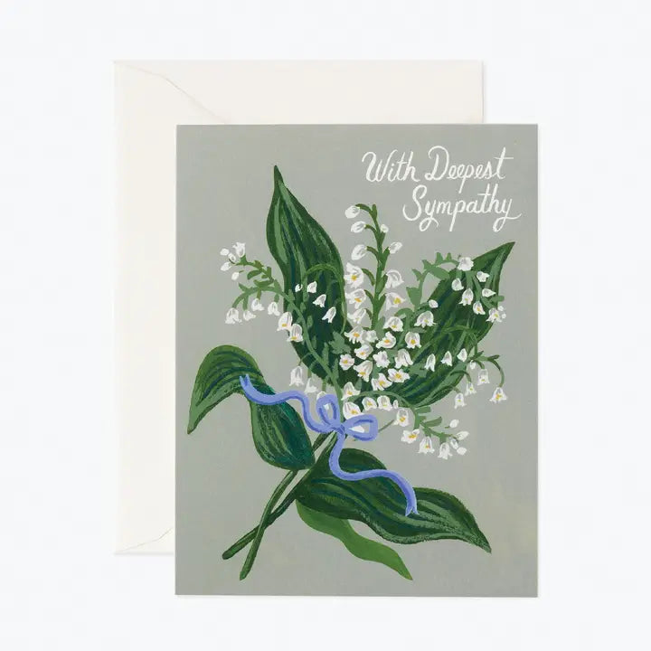Lily of the Valley Sympathy Card