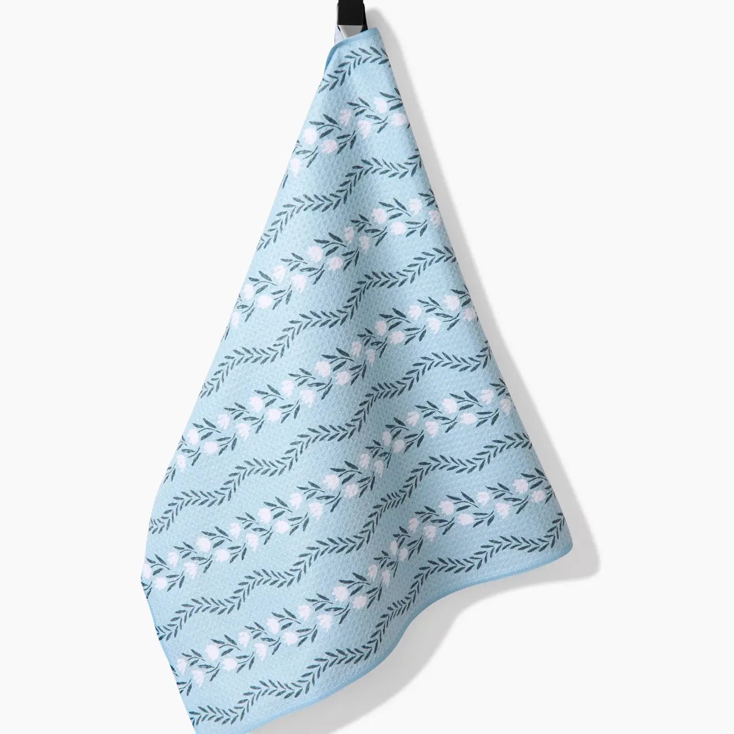 Vintage Floral Stripe Tea Towel