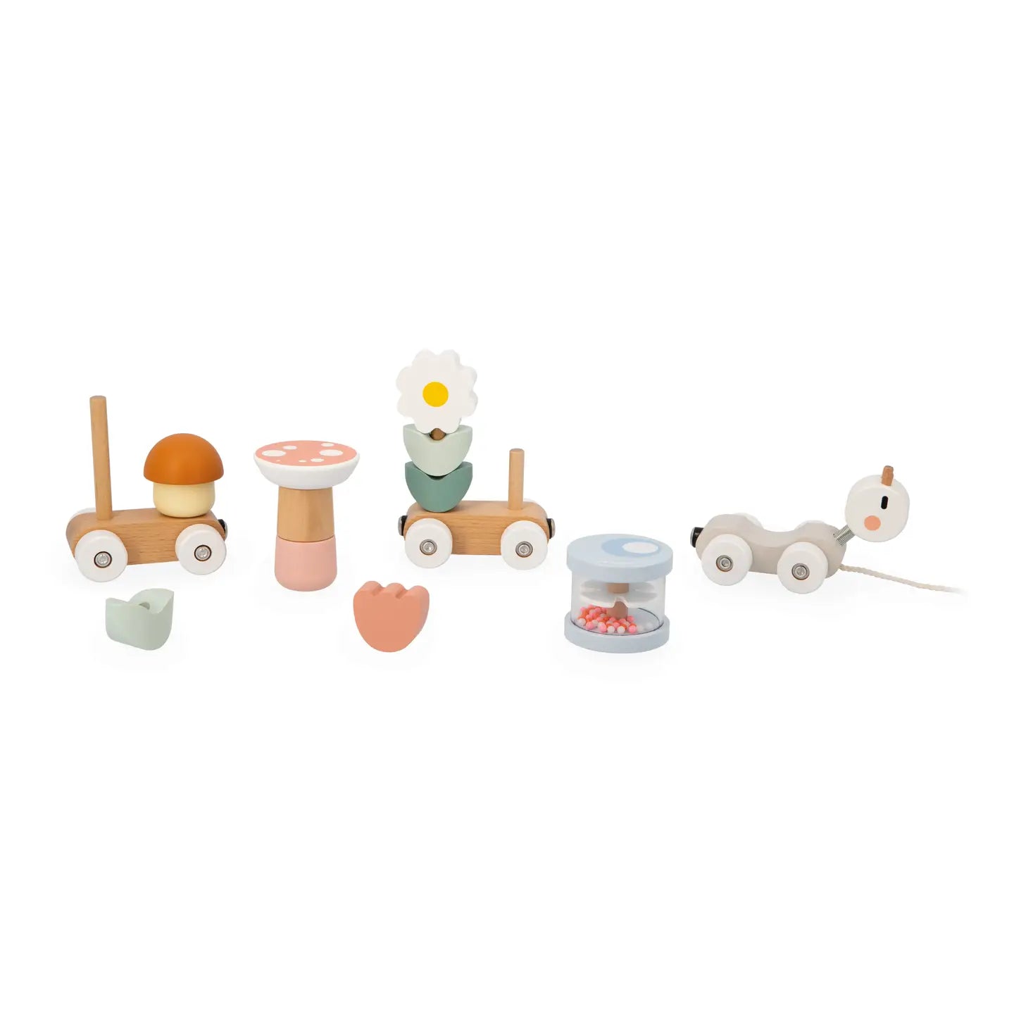Sweet Cocoon Snail Pull-Along Stacker Train