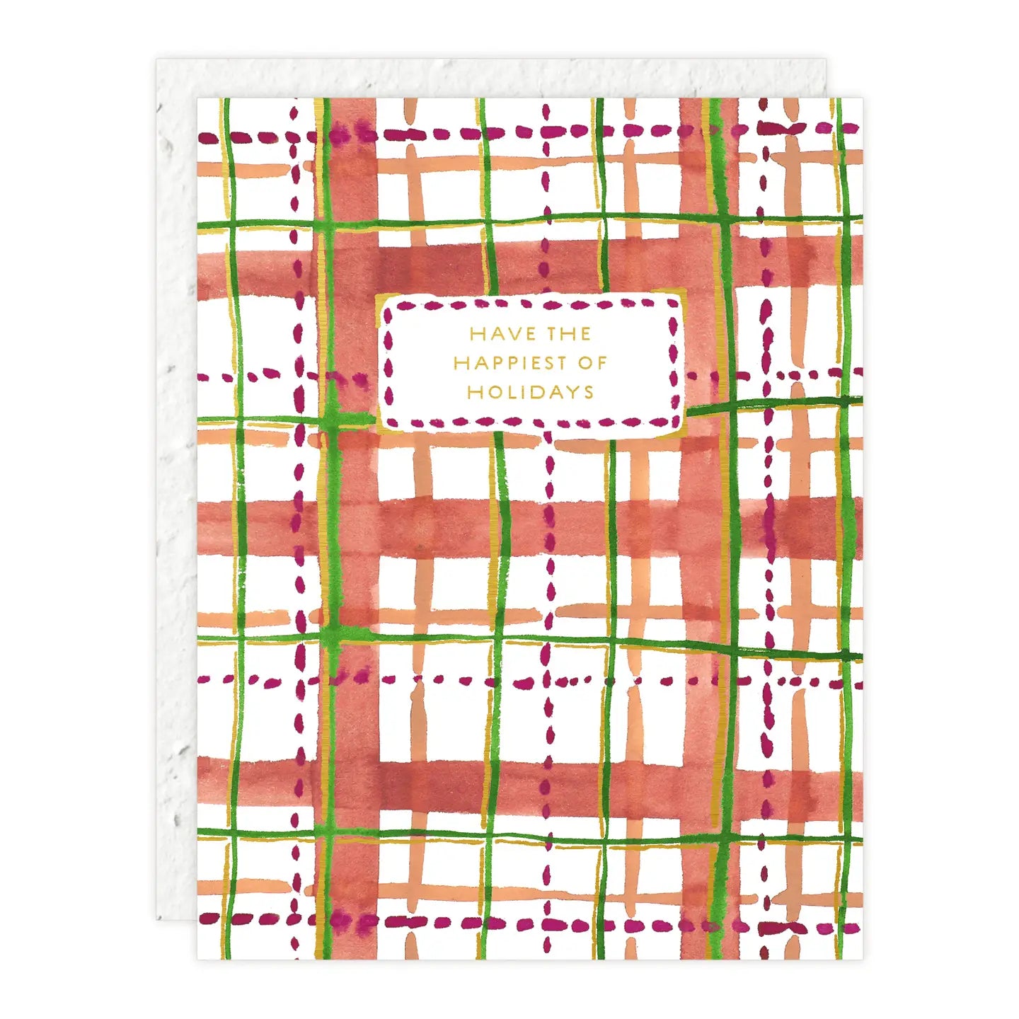 Plaid Holiday Card