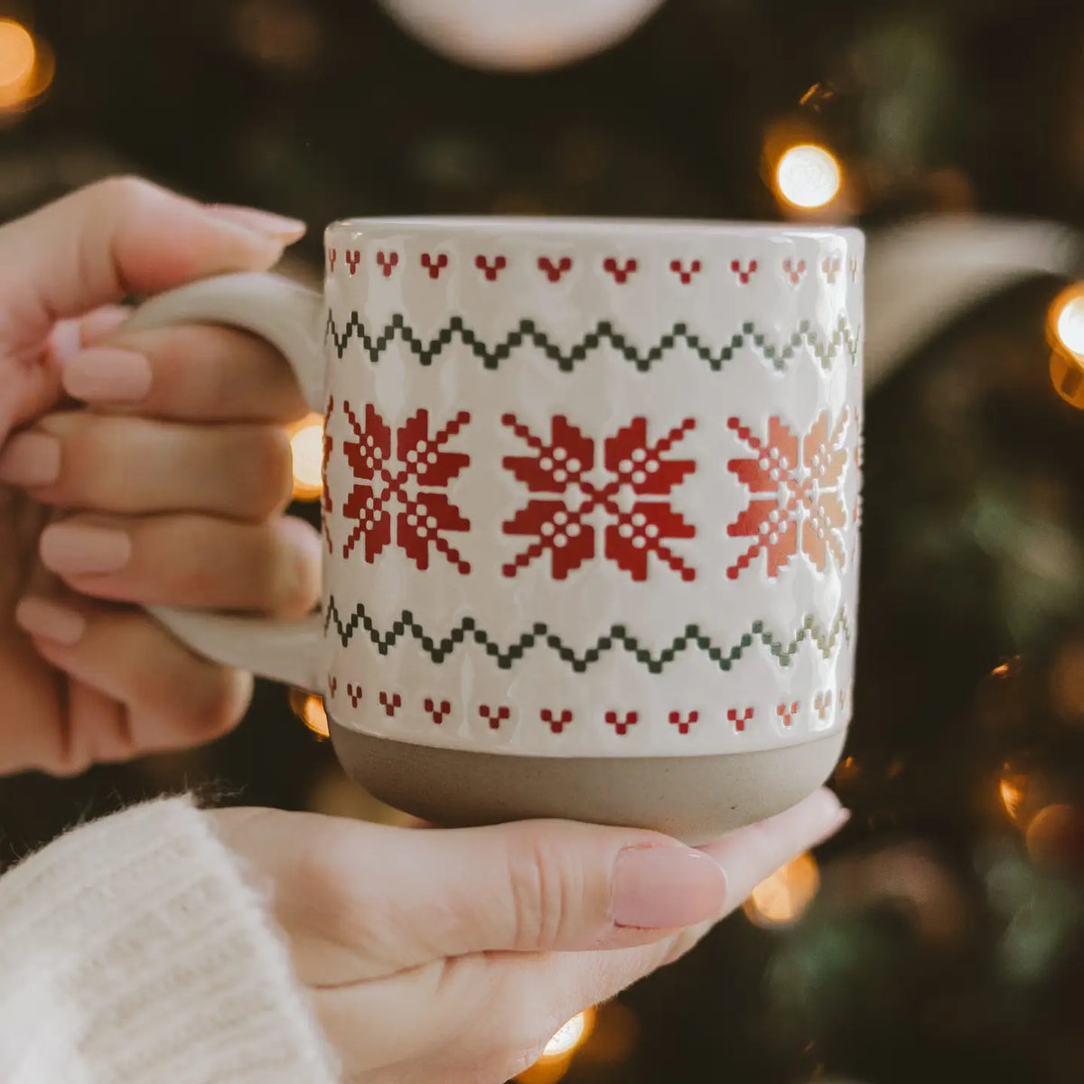 Fair Isle Sweater Stoneware Mug