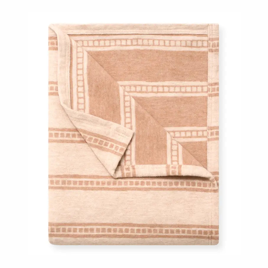 ChappyWrap Tile Stripe Tan Lightweight Blanket