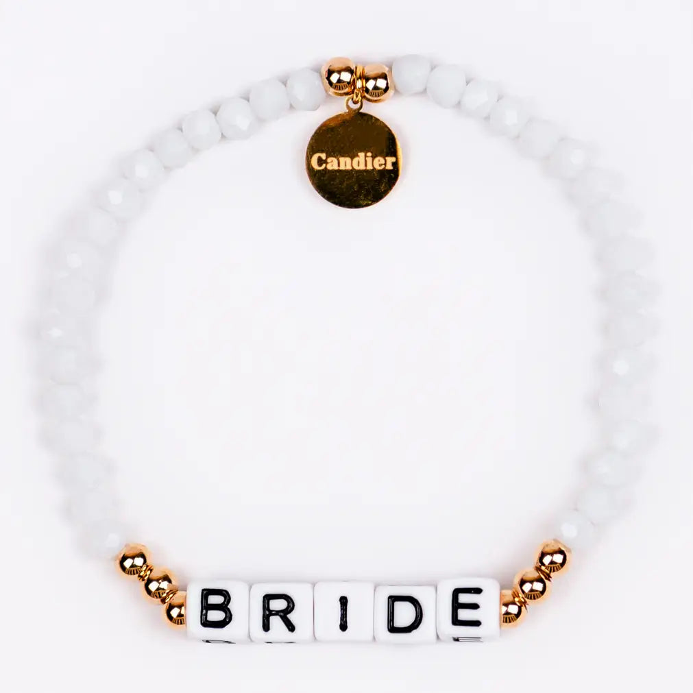 Bride Gold-Plated Crystal Beaded Bracelet