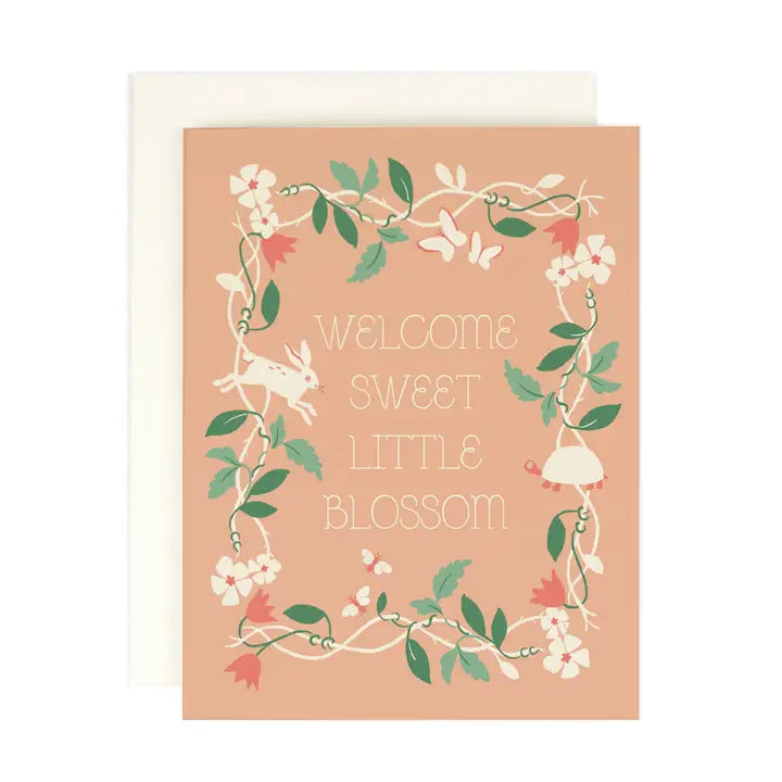 Welcome Little Blossom Card