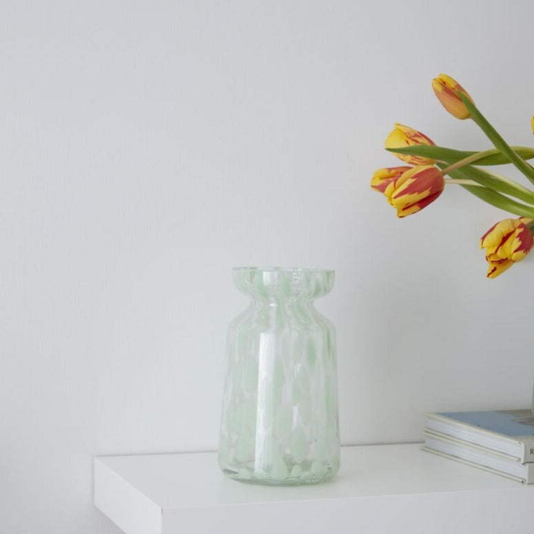 Cambria Confetti Glass Vase