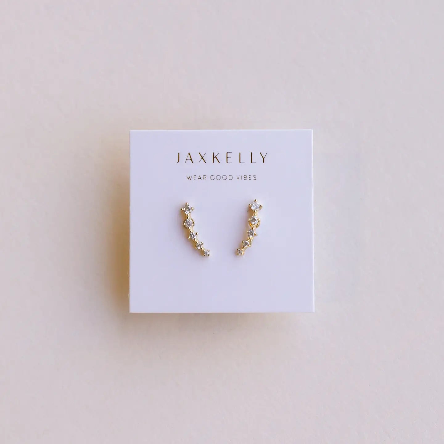 White Crawler Earrings