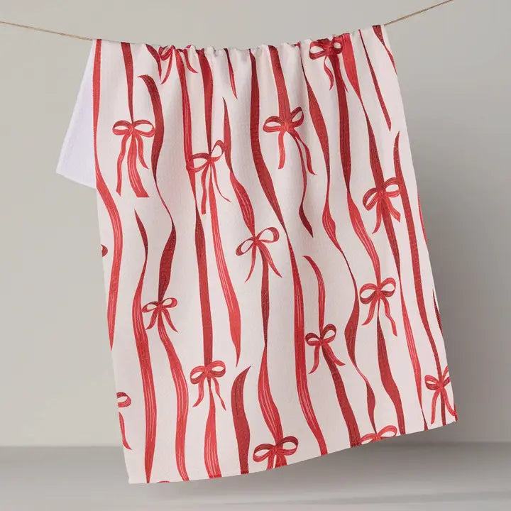 Falling Ribbon Tea Towel