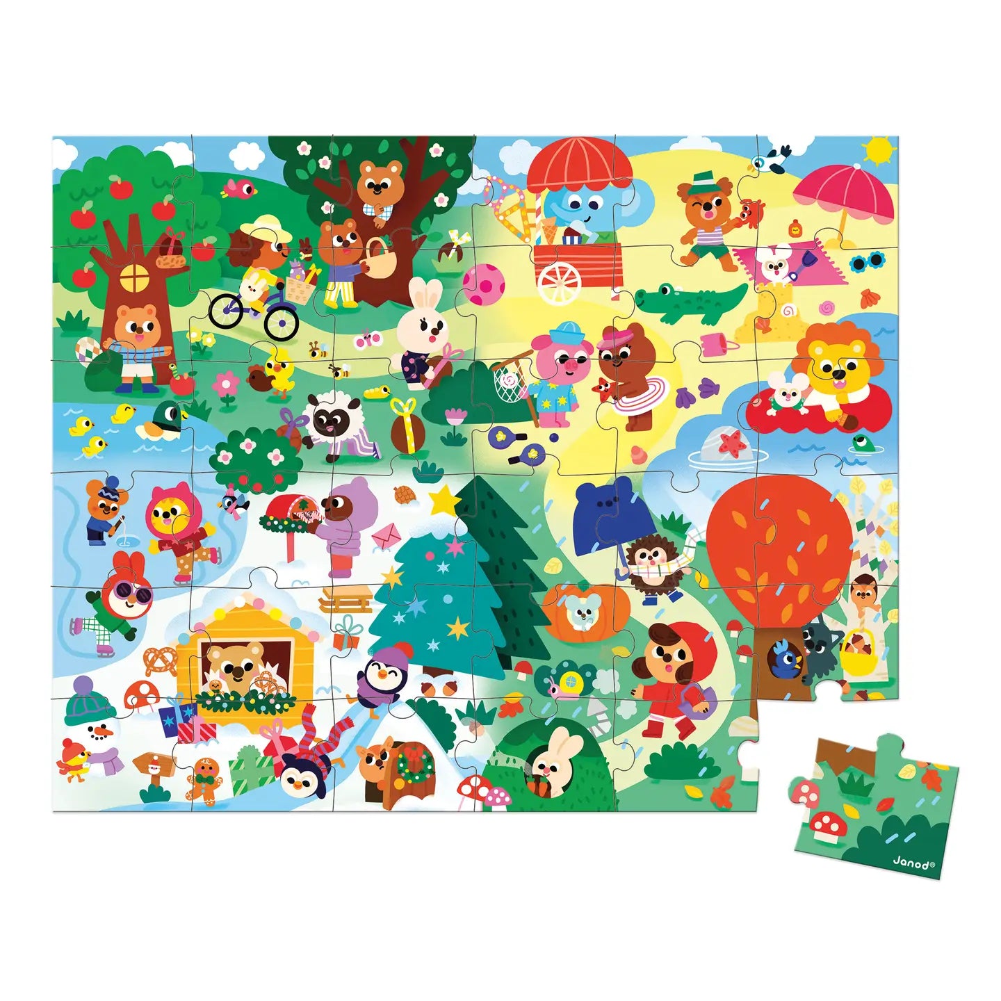 36pc 4 Seasons Puzzle