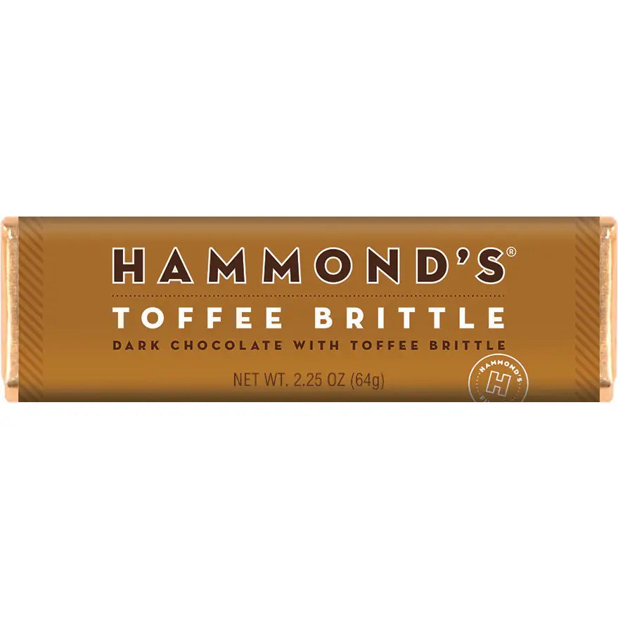 Hammond's Natural Toffee Brittle Chocolate Bar