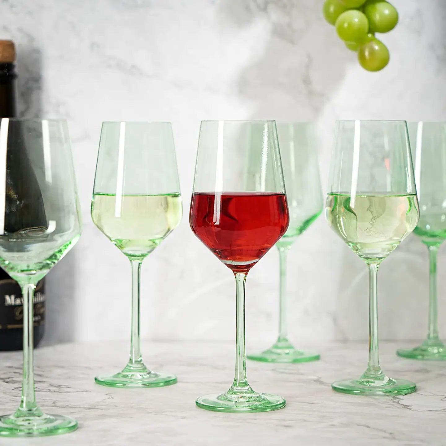 Colored Crystal Wine Glass | Set of 2