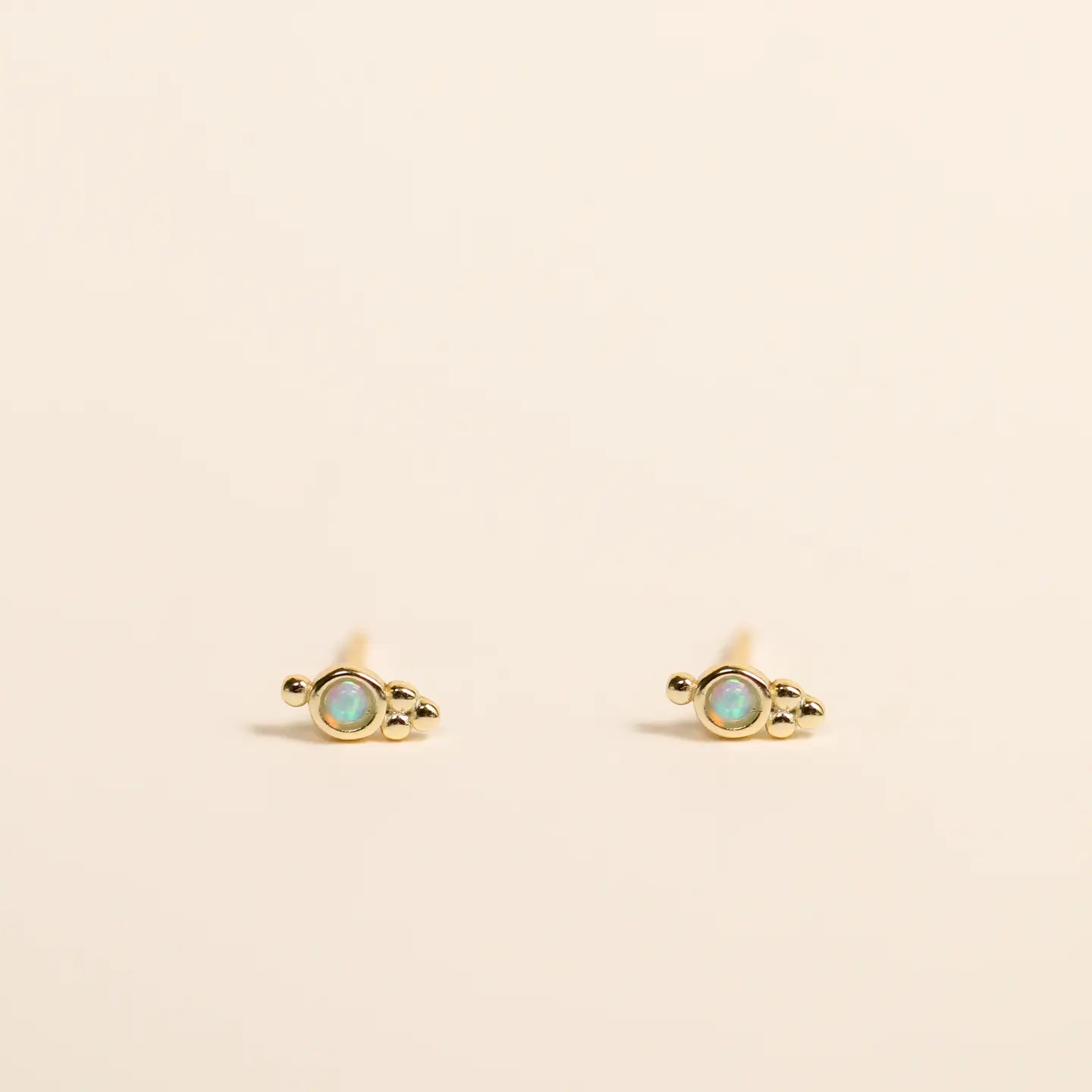 Tri Ball Stud Earrings
