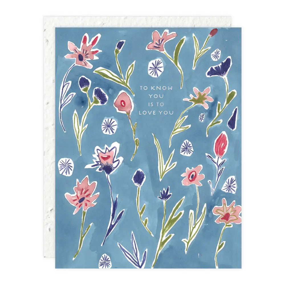 Ditzy Flowers Love Card