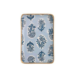 Blue Patterned Trinket Tray