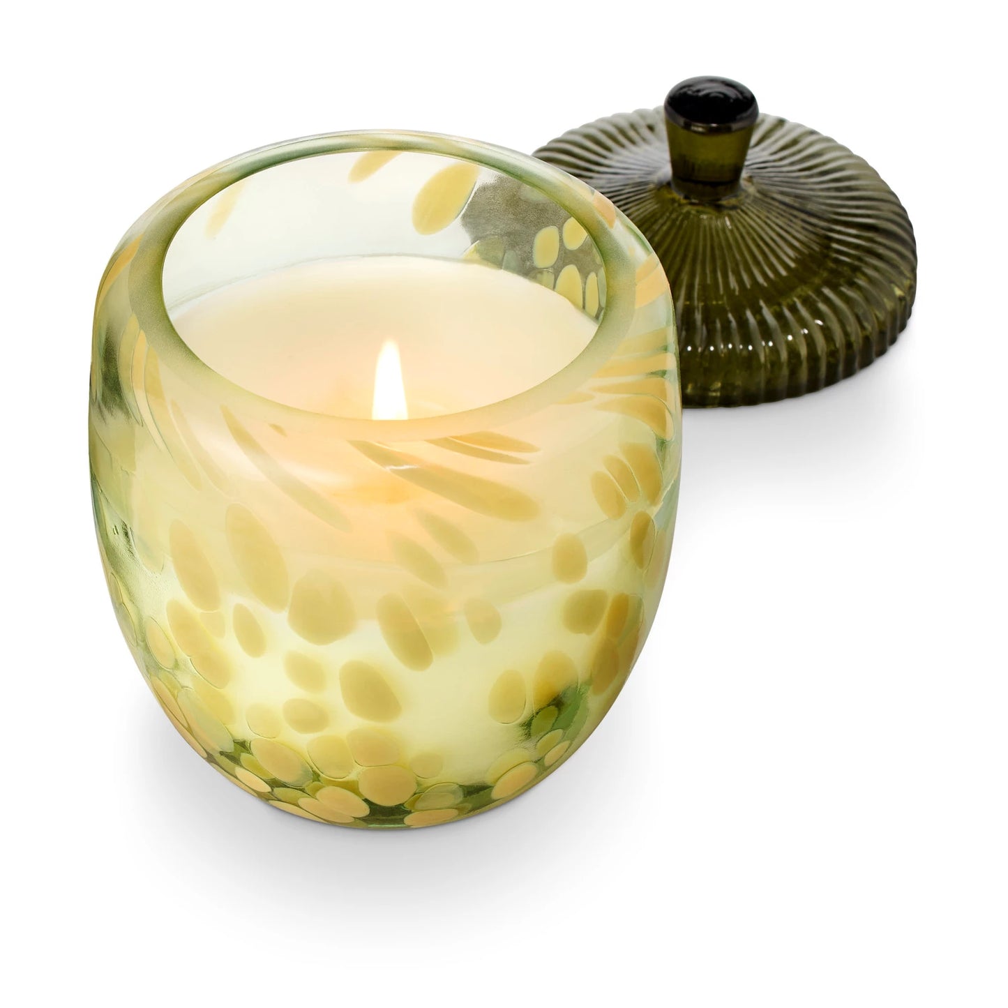 Glass Acorn Candle - Leaves & Acorns
