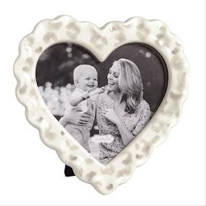 Gray Leopard Heart Frame