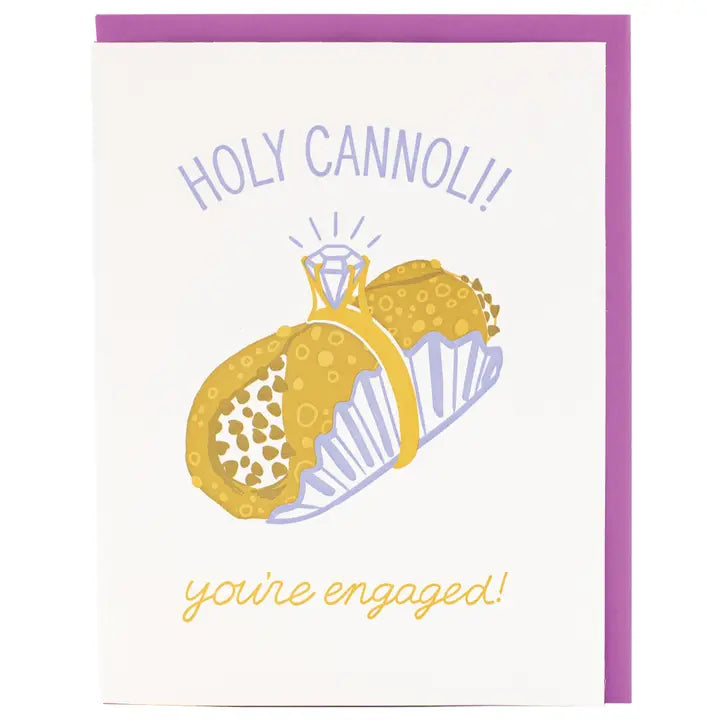 Cannoli Engagement Card