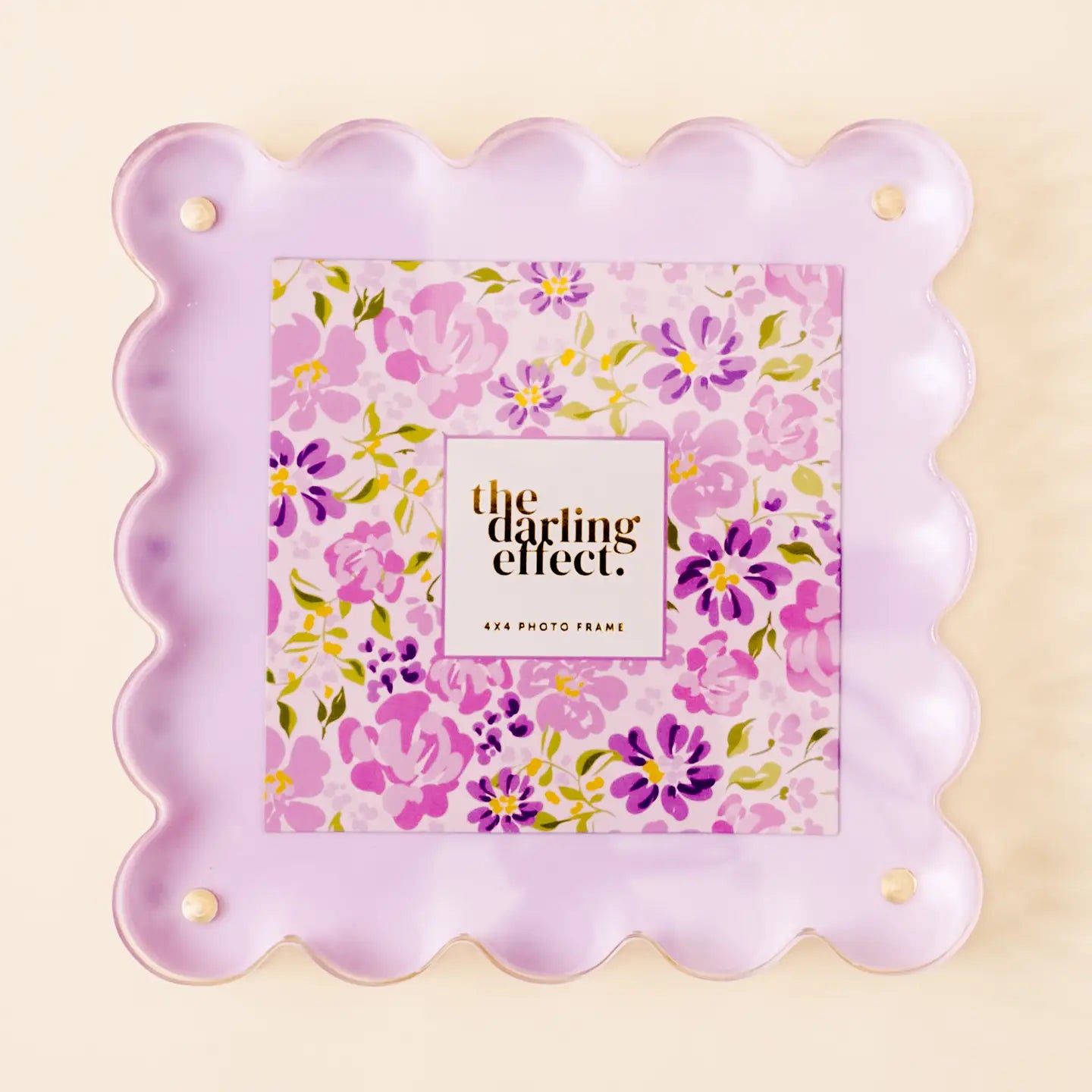 Square Scalloped Acrylic Frame