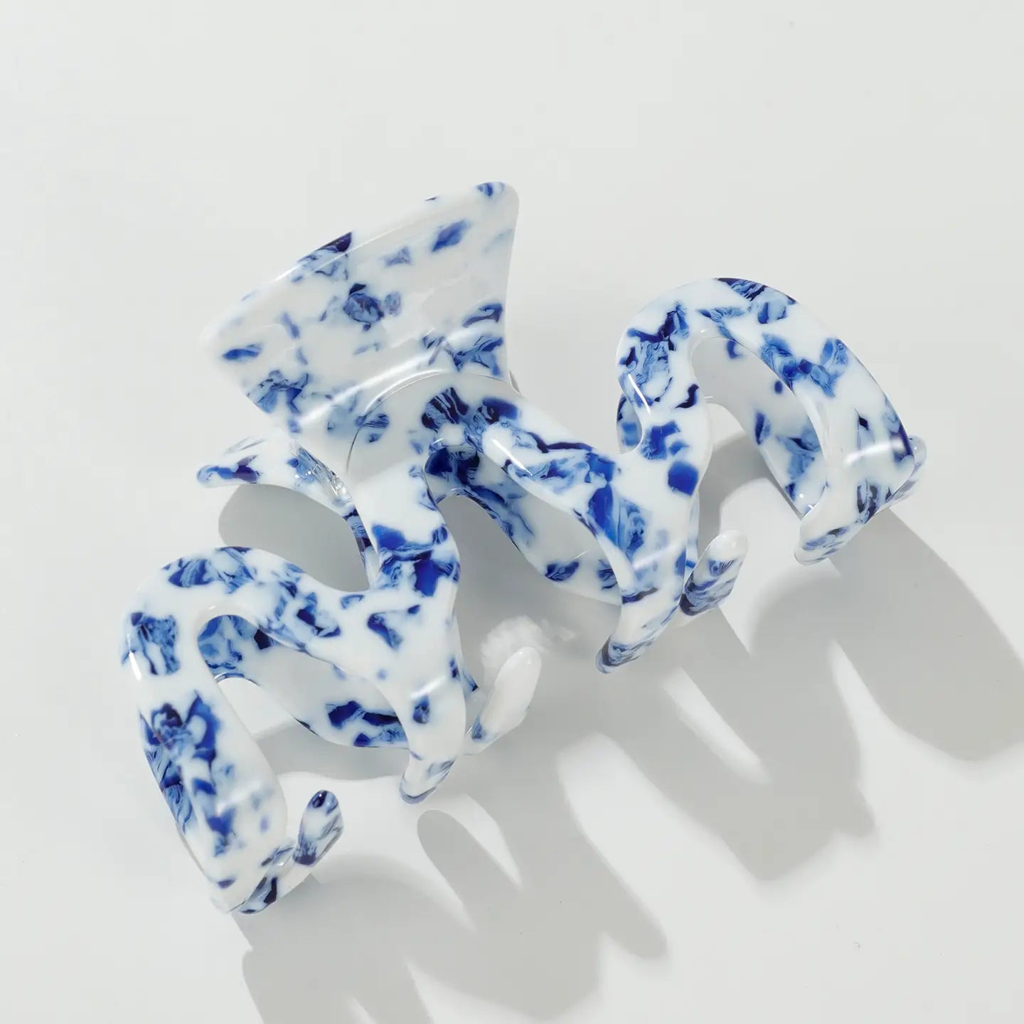 Coastal Blue Large | Assorted Eco-Friendly Claw Clips