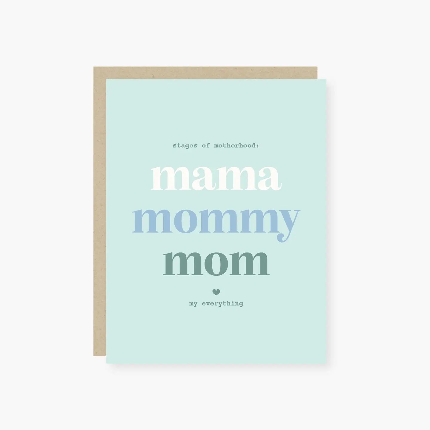 Stages of Motherhood Card
