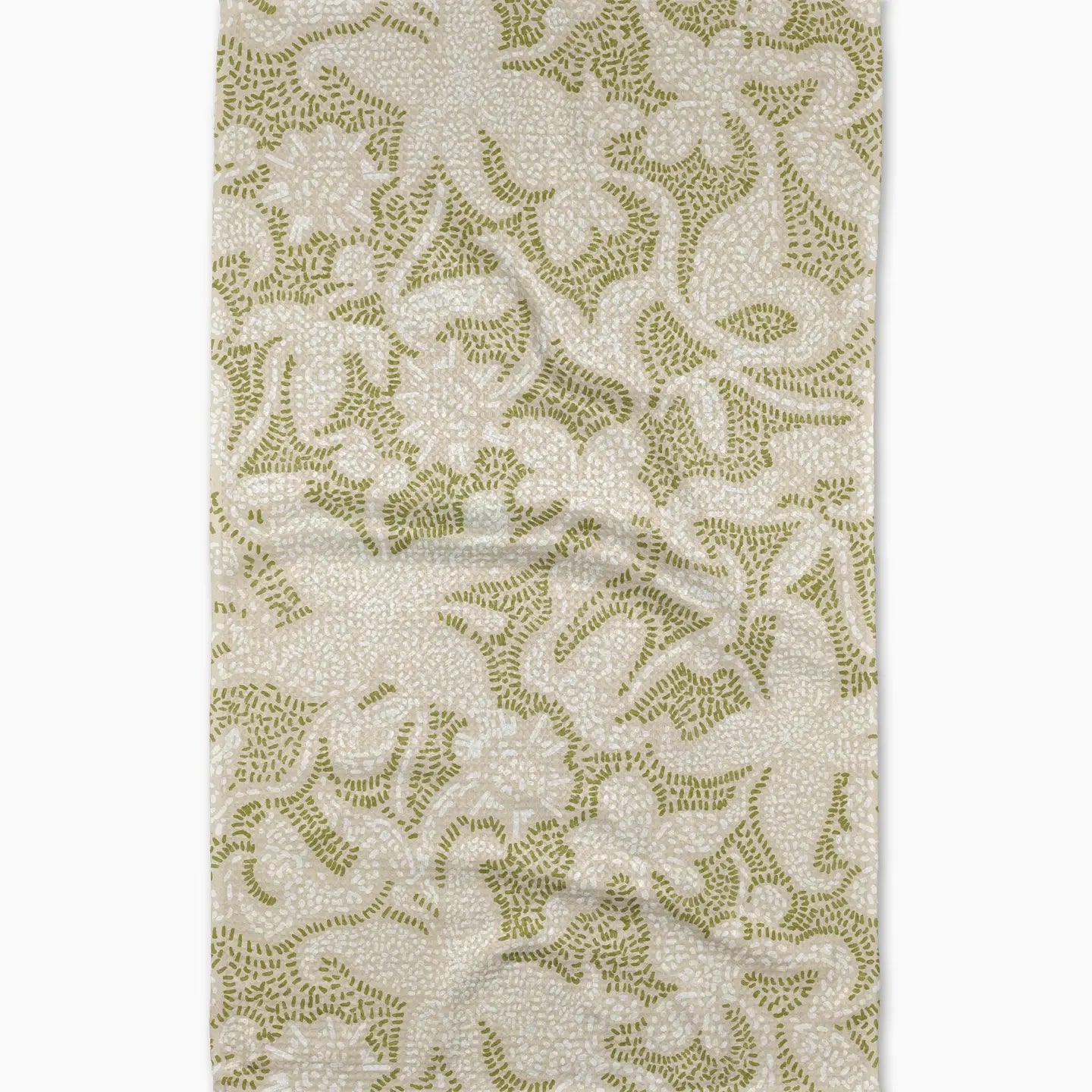 Dotted Floral Garden Tea Towel