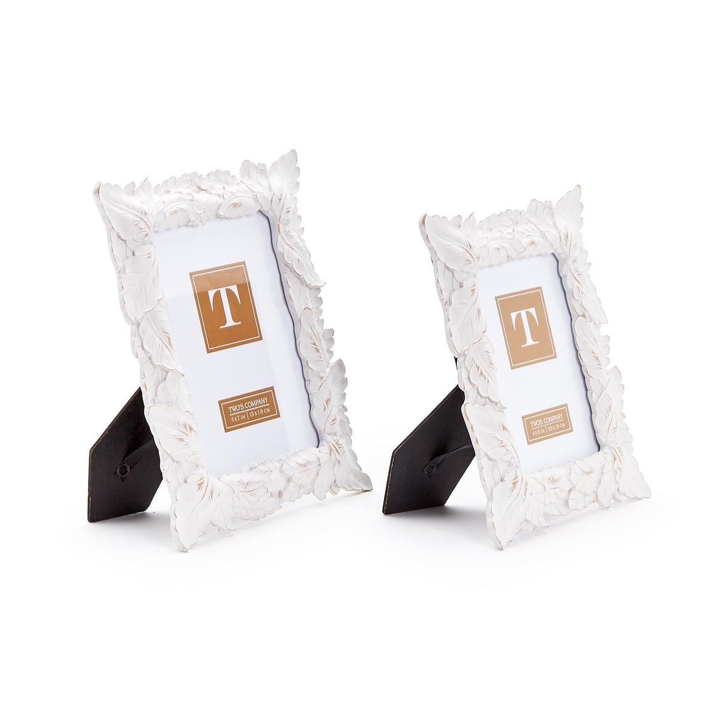 White Washed Fern Leaf Photo Frames