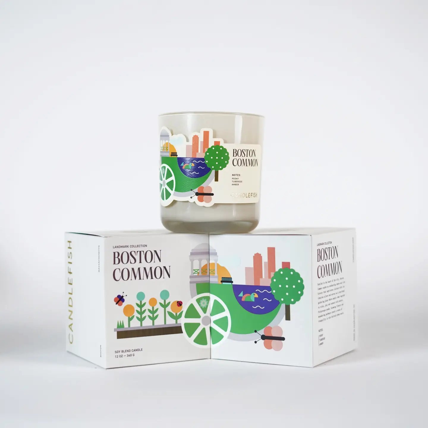 Boston Common Landmark Candle