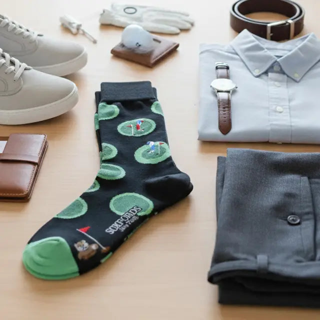 "Putting About" - Golf Fine Men's Socks