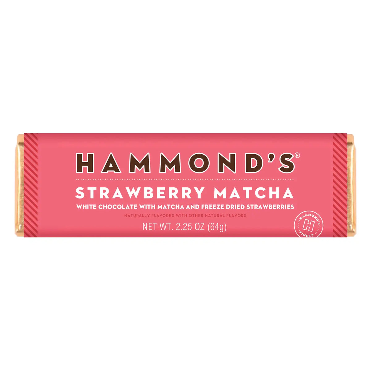 Hammond's Strawberry Matcha White Chocolate Bar