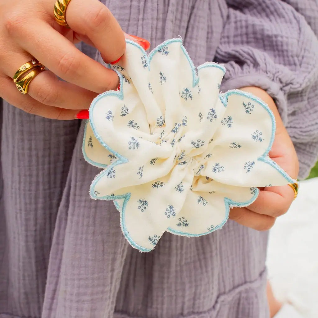 Scallop Double Ruffle Scrunchie