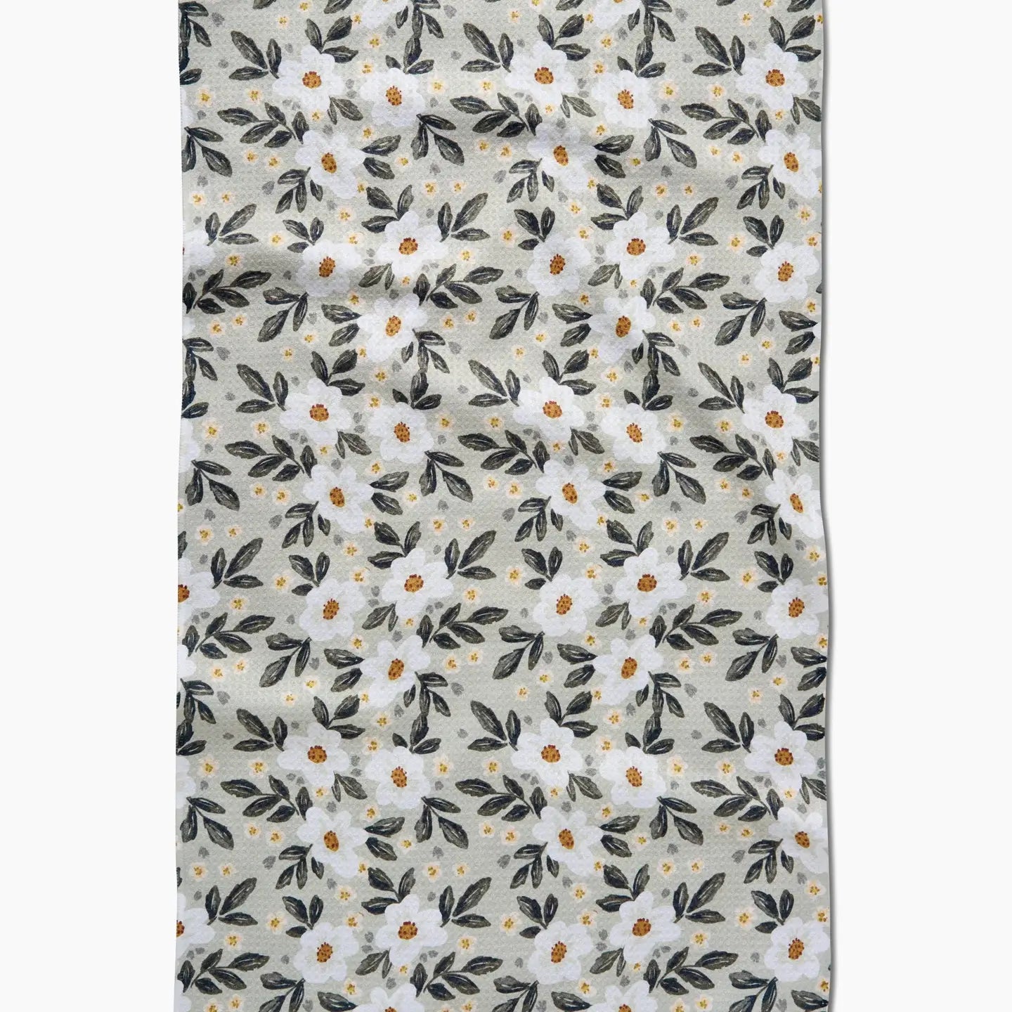 Painted Spring Flowers Tea Towel