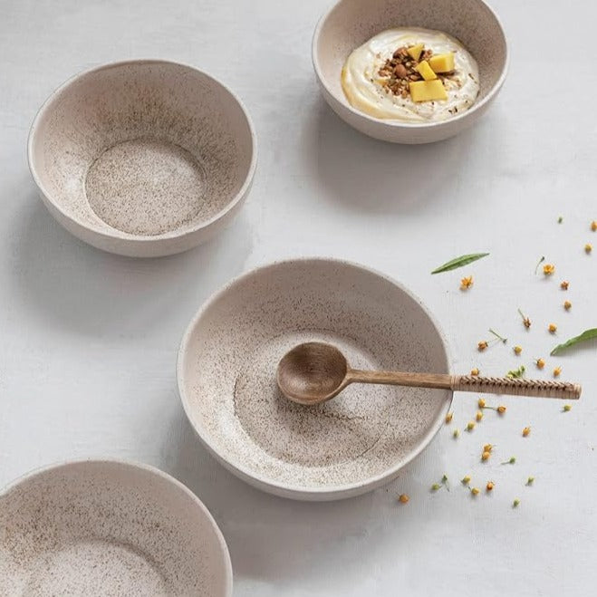 Neutral Home Stoneware Bowl