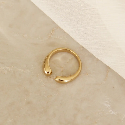 Open Dome Gold Ring
