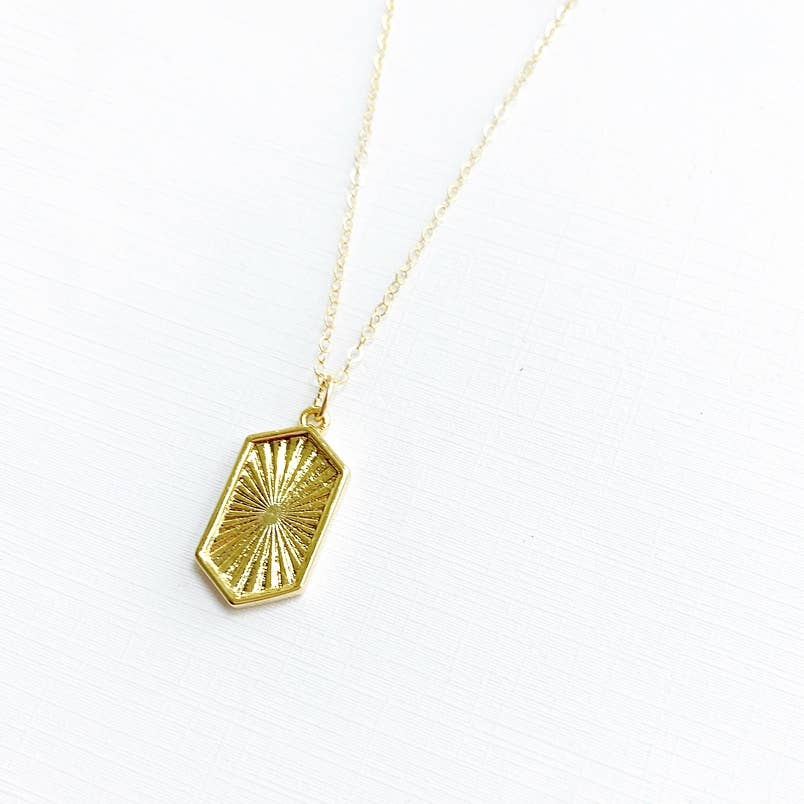 Gold Filled Sun Soul Necklace