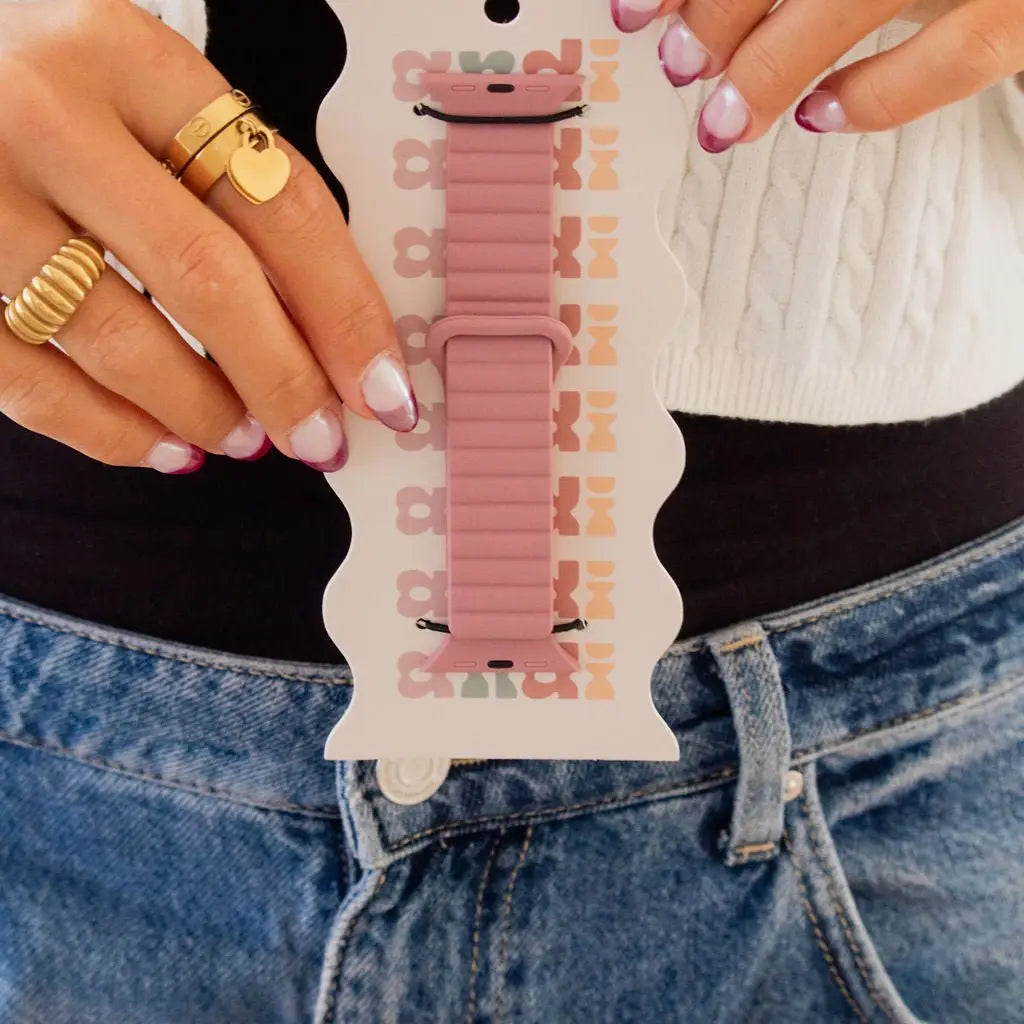 Deep Rose Magnetic Loop Watch Band