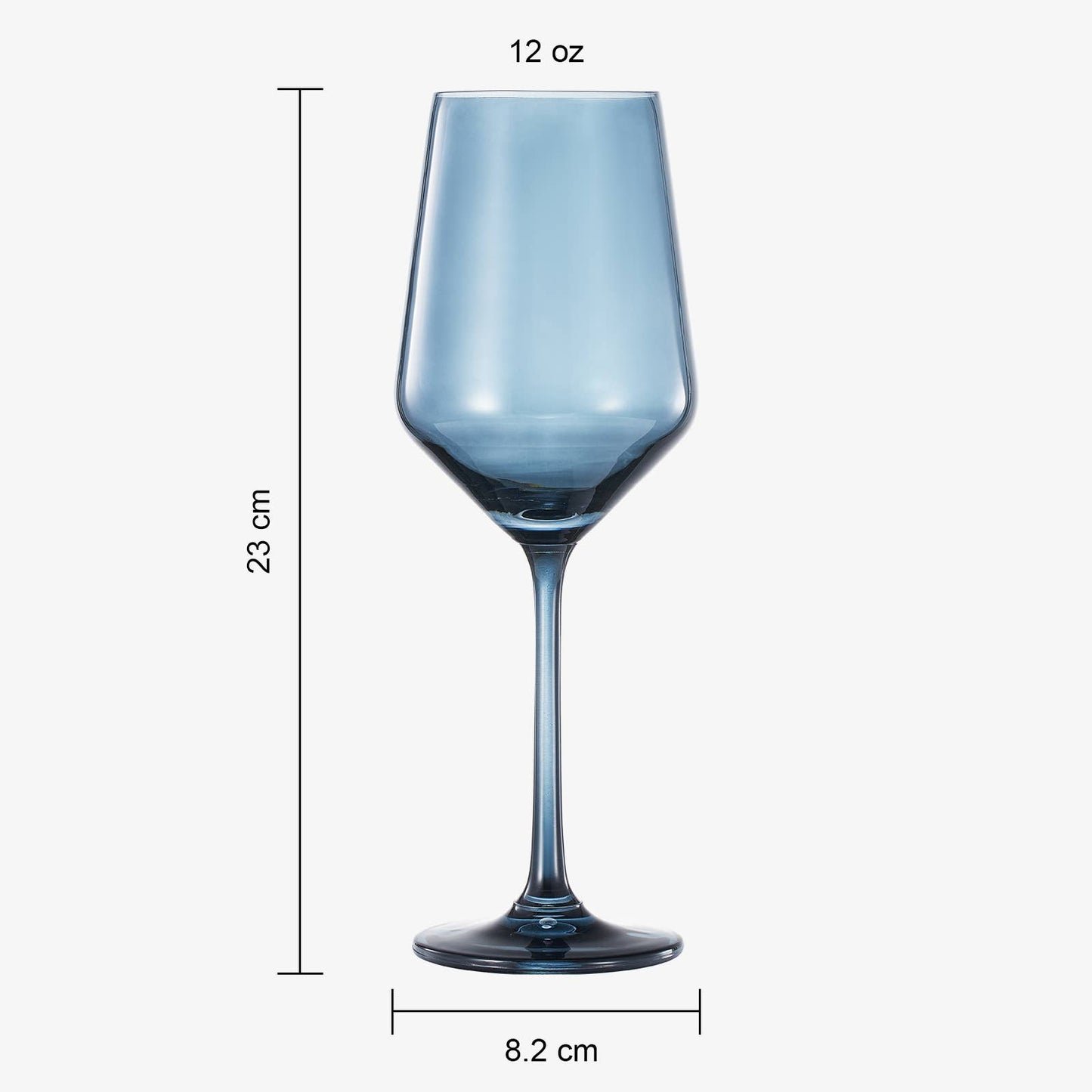 Colored Crystal Wine Glass | Set of 2