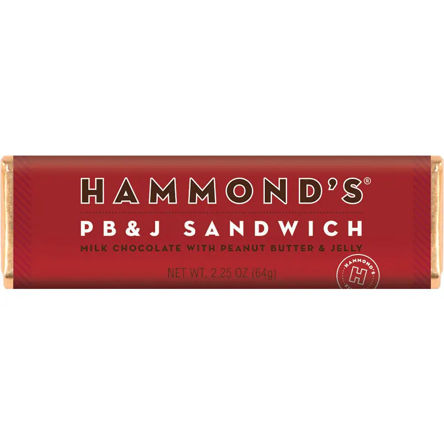 Hammond's Pb & J Sandwich Chocolate Bar