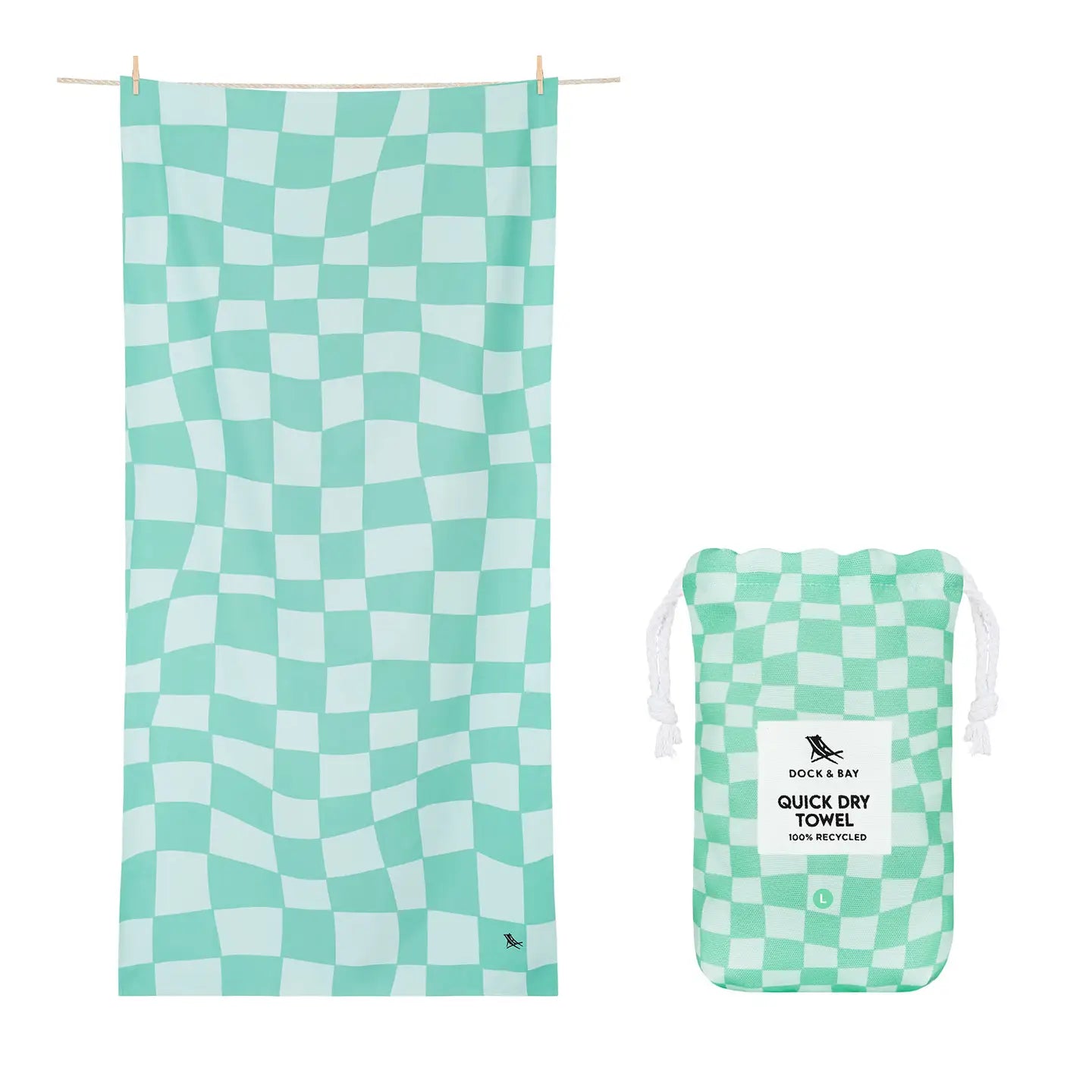 Quick Dry Beach Towels - Check Mate