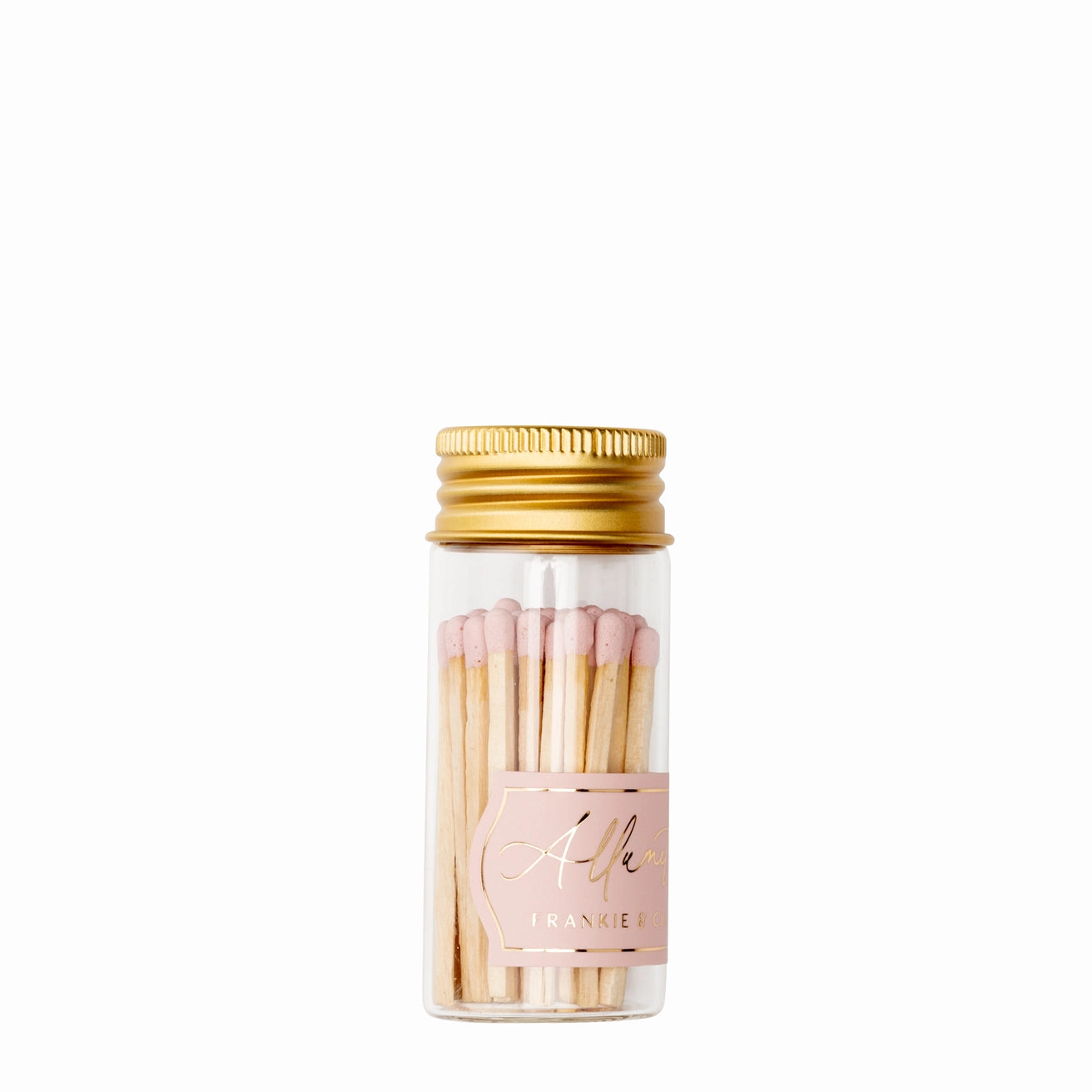 Glass Allumette Match Jar
