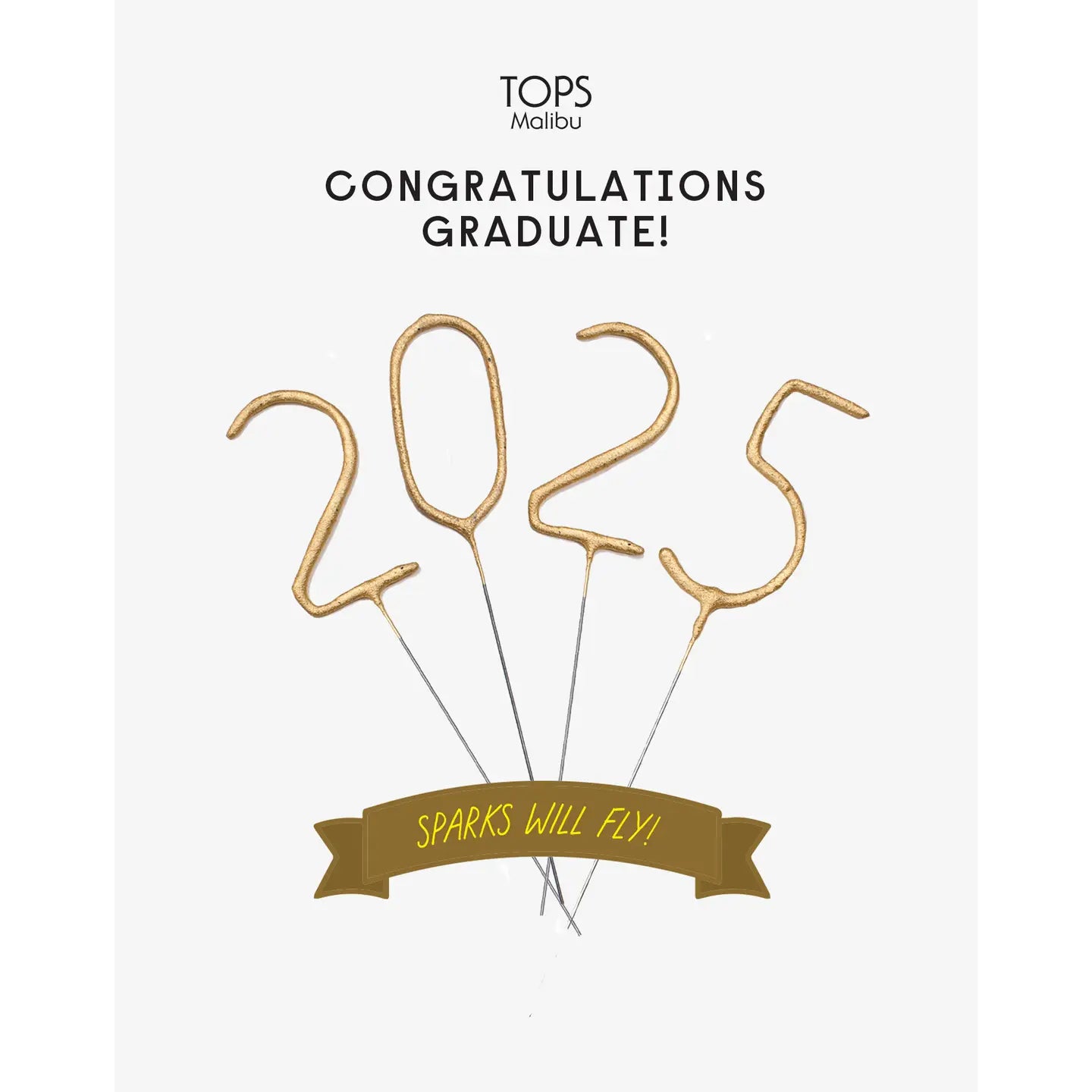Mini Golden Sparkler Wand 2026 Happy New Year