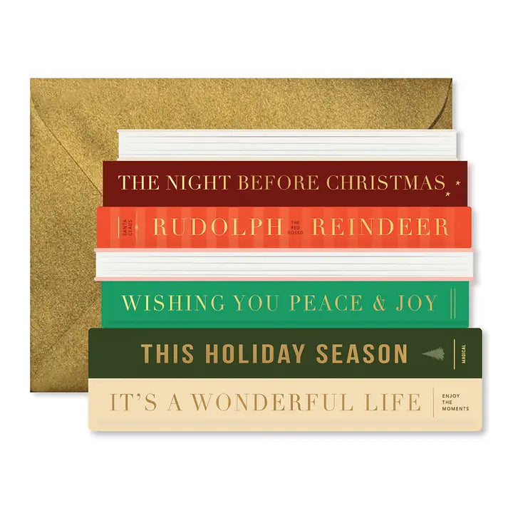Holiday Books Die-Cut Card