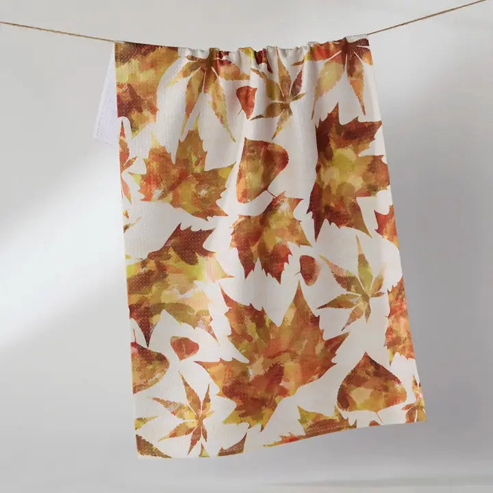 Painted Fall Tea Towel