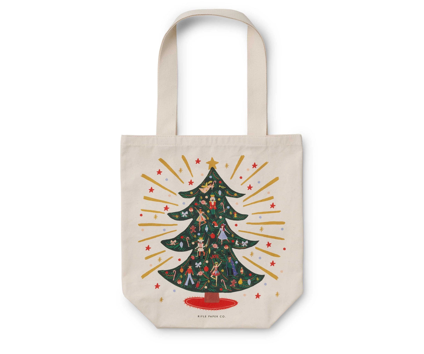 Holiday Tree Canvas Tote