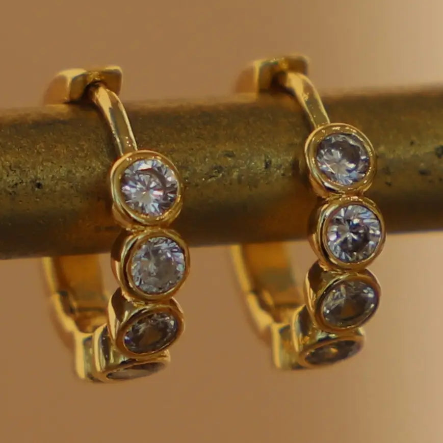 Eternity Huggie Hoop