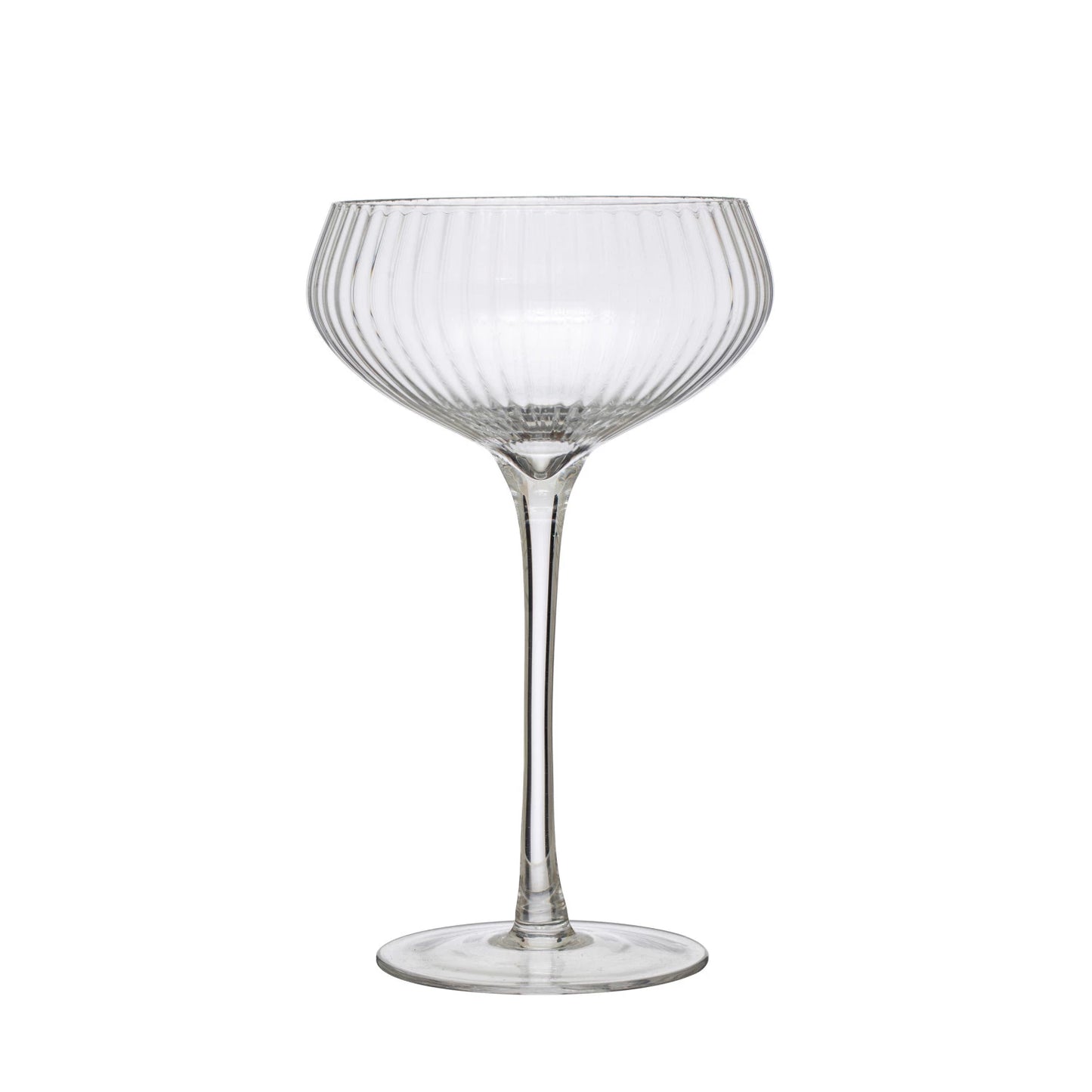 Pleated Champagne/Coupe Glass